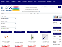 Tablet Screenshot of higgsofficesupplies.co.uk